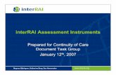 interRAI Assessment Instruments CCD 120107