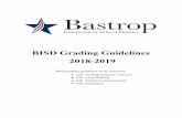 BISD Grading Guidelines 2018-2019