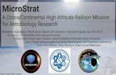 MicroStrat - A Cross-Continental High Altitude Balloon ...