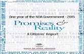 One year of the NDA Government - 2015 Promises Reality