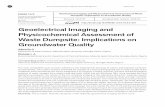 Geoelectrical Imaging and Physicochemical Assessment of ...