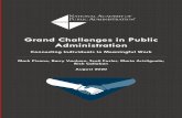 Grand Challenges in Public Administration