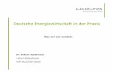 Deutsche Energiewirtschaft in der Praxis