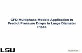 CFD Multiphase Models Application to Predict Pressure ...