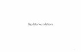 Big data foundations