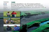 Participation in Conservation Programs by Targeted Farmers