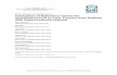 Evaluation of Reference Genes for Quantitative PCR in Four ...