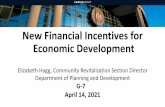 New Financial Incentives for Economic Development