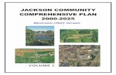 Jackson Community Comprehensive Plan: 2000-2025, version 1.0 e