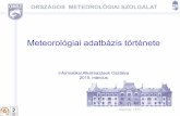 Meteorológiai adatbázis története