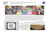 Geology Department Newsletter