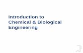 Introduction to Chemical & Biological Engineering