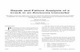 Repair and Failure Analysis of a Crack in an Ammonia Converter