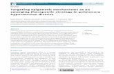 Targeting epigenetic mechanisms as an emerging therapeutic ...