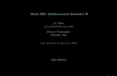 Math 362: Mathematical Statistics II
