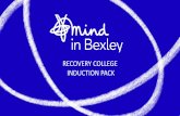 Recovery College induction pack - Mind in Bexley