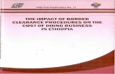 THE IMPACT OF BORDER CLEARANCE PROCEDURES ON THE …