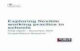 Exploring flexible working practice in schools - final report