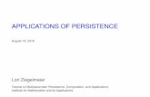Applications of Persistence
