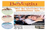 Y›l: 1 / Say›: 1 Beyo¤lu Belediye Baﬂkan› Ahmet Misbah ...