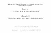 Course “Tourism prac/ces and society” Module II “Global ...
