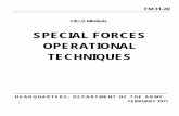 SPECIAL FORCES OPERATIONAL TECHNIQUES