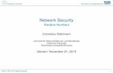 Network Security - Random Numbers
