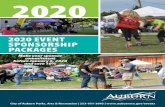 2020 EVENT SPONSORSHIP PACKAGES -