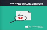 ENFORCEMENT OF FREEDOM OF INFORMATION ACT