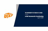 UTEP Research Continuity