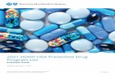 2021 HDHP-HSA Preventive Drug Program List