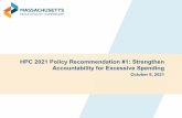 HPC 2021 Policy Recommendation #1: Strengthen ...