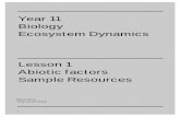 Year 11 Biology Ecosystem Dynamics - Matrix Education