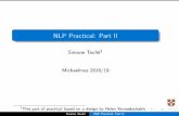 NLP Practical: Part II