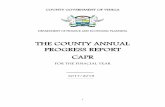 THE COUNTY ANNUAL PROGRESS REPORT CAPR