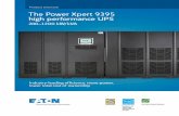 Product brochure The Power Xpert 9395 high performance UPS