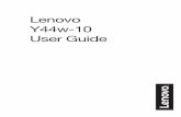 Lenovo Y44w-10 User Guide
