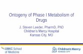 Ontogeny of Phase I Metabolism of Drugs