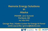 Remote Energy Solutions in Alaska - PNWER
