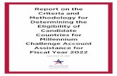 Report on the Criteria and Methodology for Determining the ...