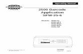 2500 Barcode Application SFW-25-6 - scale service