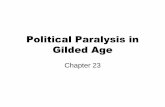 Political Paralysis in Gilded Age