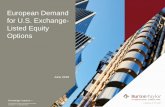 European Demand for U.S. Exchange- Listed Equity
