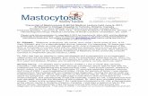 Transcript of Mastocytosis & MCAS Medical Lecture held ...