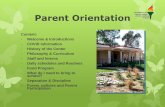 Anna Bing Arnold Children’s Center Parent Orientation
