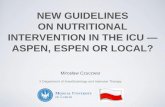 New guidelines on nutritional intervention in the ICU ...