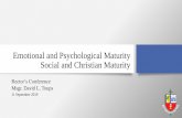 Emotional and Psychological Maturity Social and Christian ...
