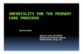INFERTILITY FOR THE PRIMARY CARE PROVIDER