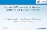 Compact HTS magnets for Neutron scattering sample ... - Scott