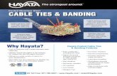CABLE TIES & BANDING - hayata.com